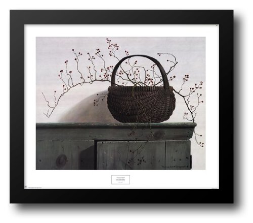 Amazon.com: Wild Rose Berries, c.1987 36x31 Framed Art Print